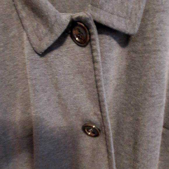 XL Petite Gray Knit Jacket - Picture 2 of 3